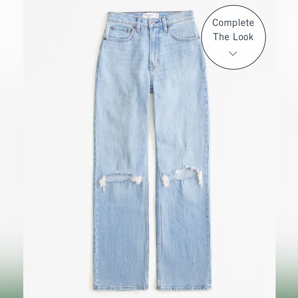 Abercrombie 90’s Straight Ultra High Rise Jeans 29/8r